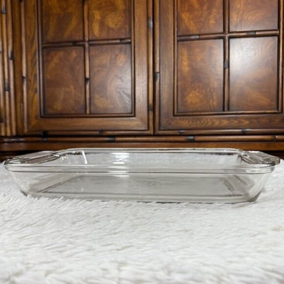 Vintage Anchor Ovenware 3qt Clear Rectangular Baking Dish 9" x 13.5" x 2" - Picture 6 of 12